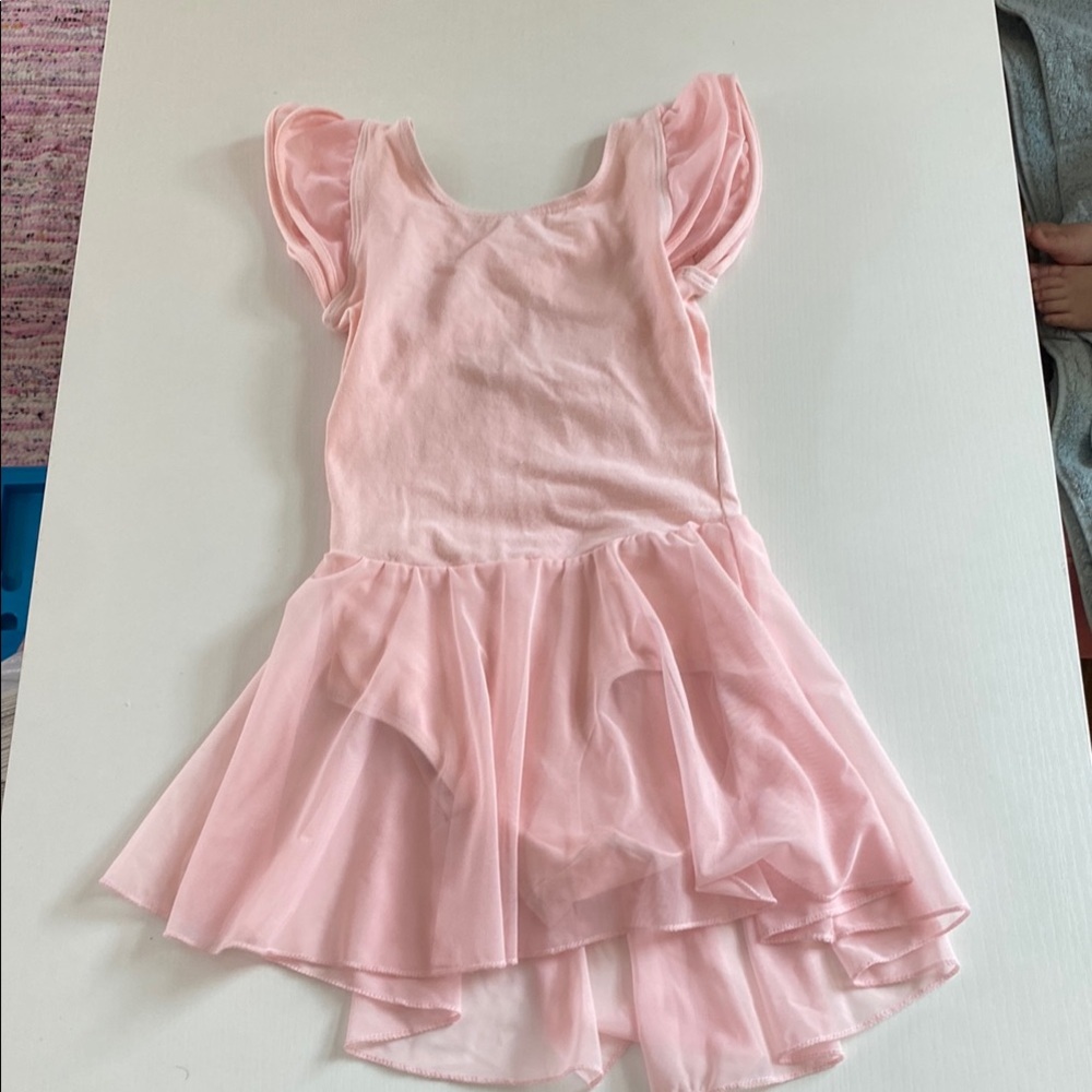 Source Unknown Pink Kids Dance Costume